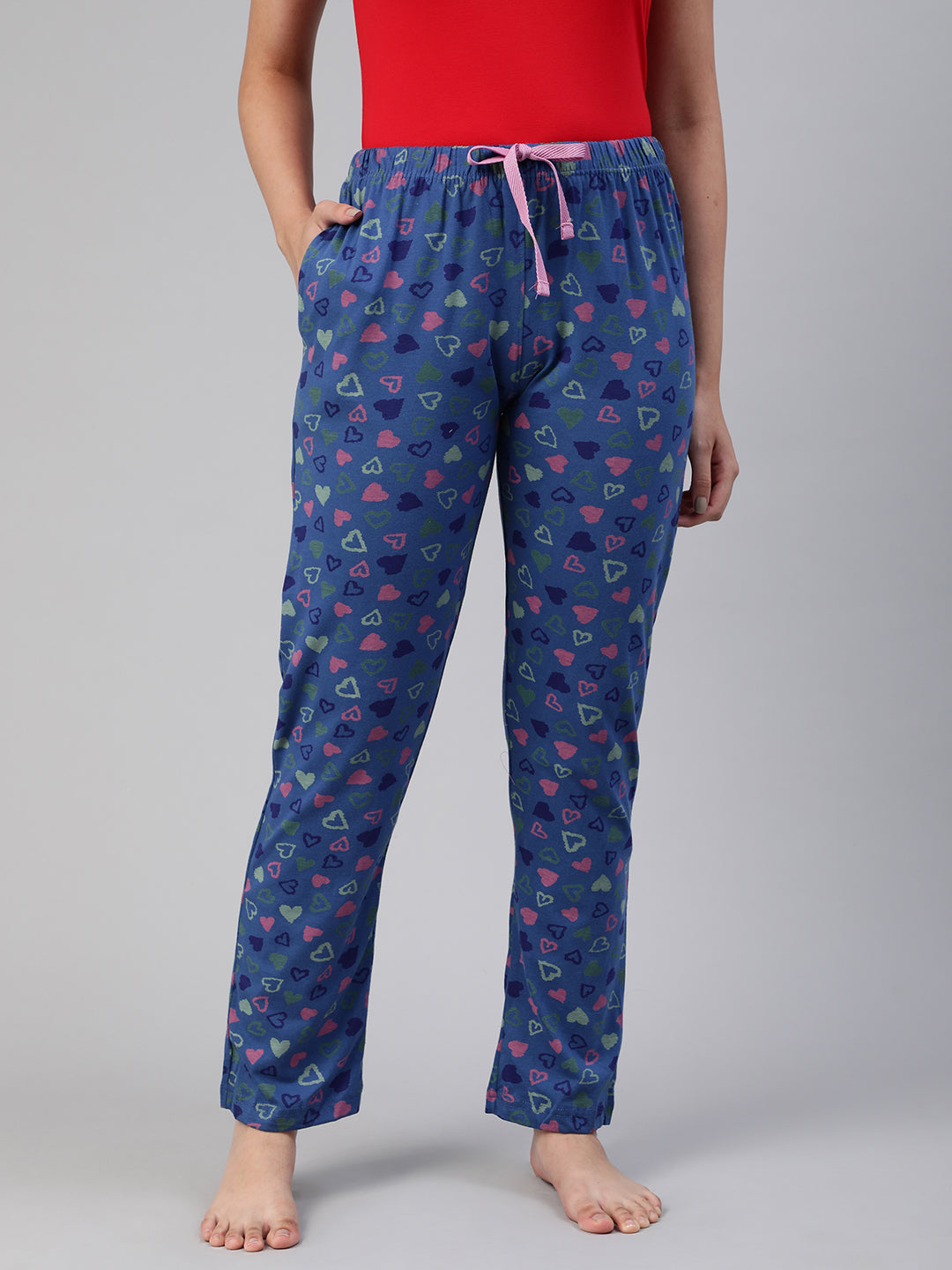 Blue Printed Relax Pyjama #601 – LYRA - Main Image