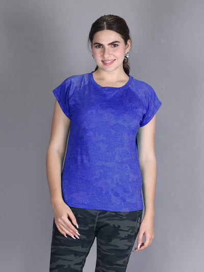 Blue Dri-Fit Play Series Active Wear Top #AT021