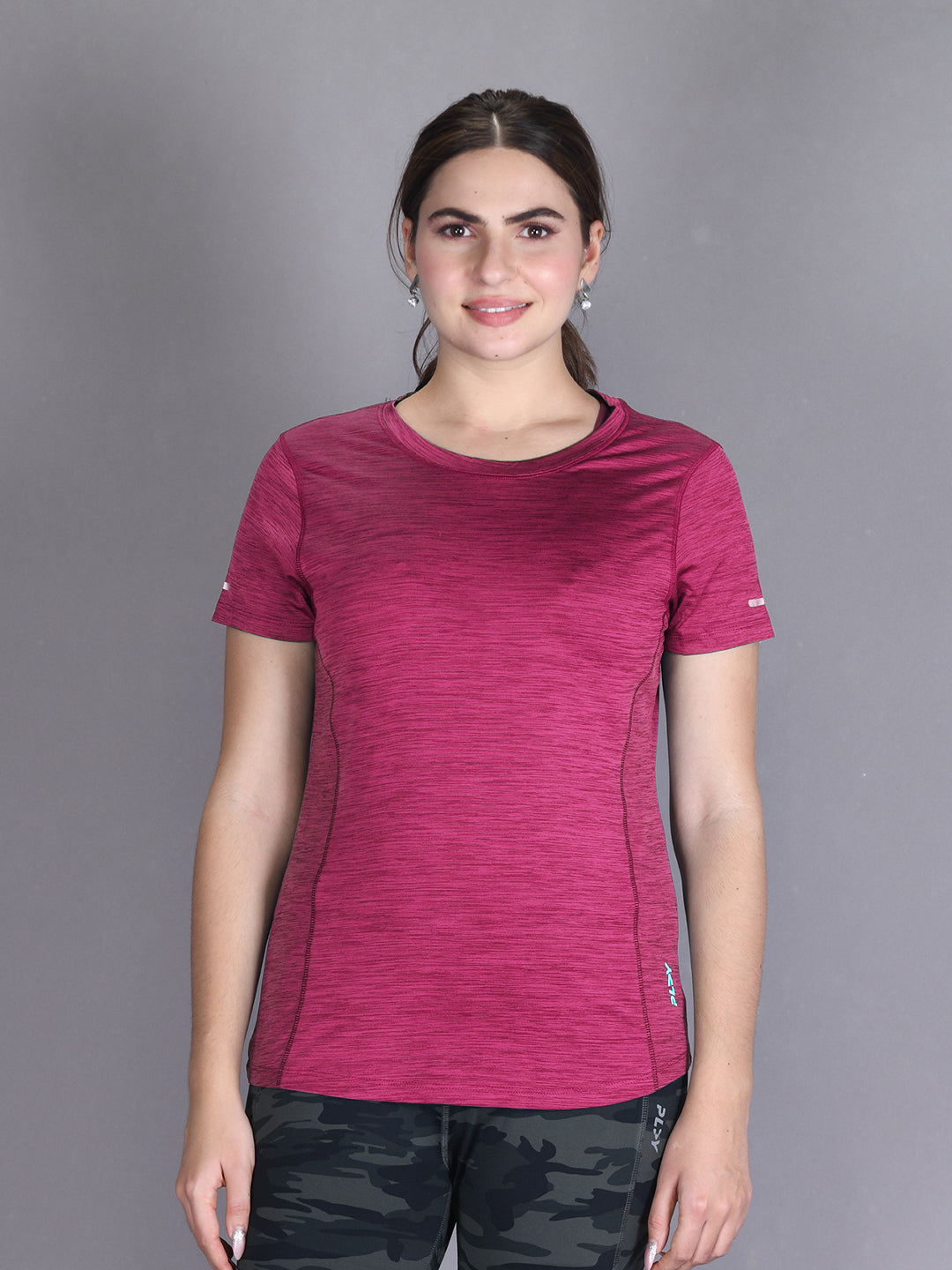 Maroon Dri-Fit Play Series Active Wear Top #AT022