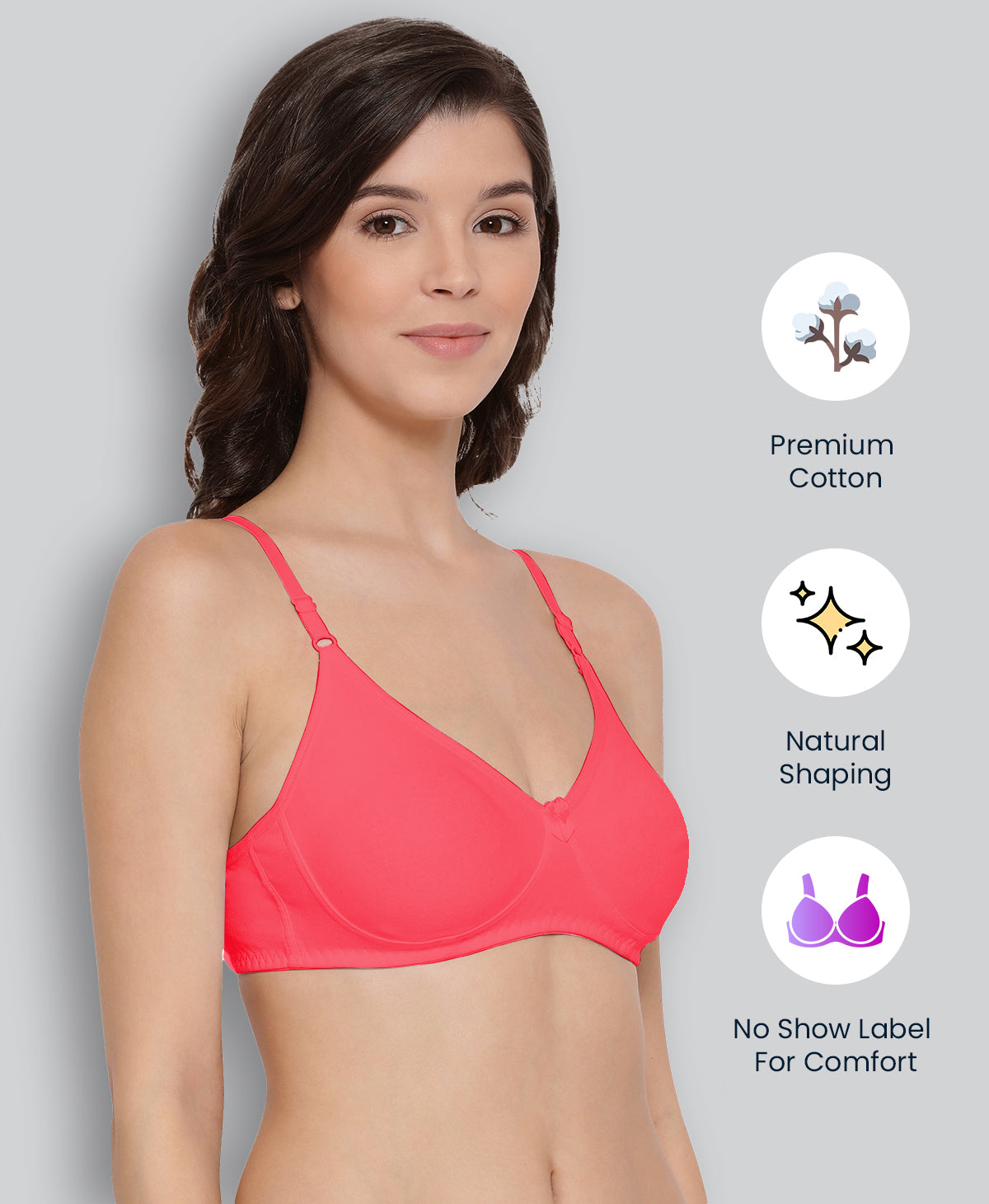 Margaret Non-Padded T-shirt Bra #511 - Spin To Win