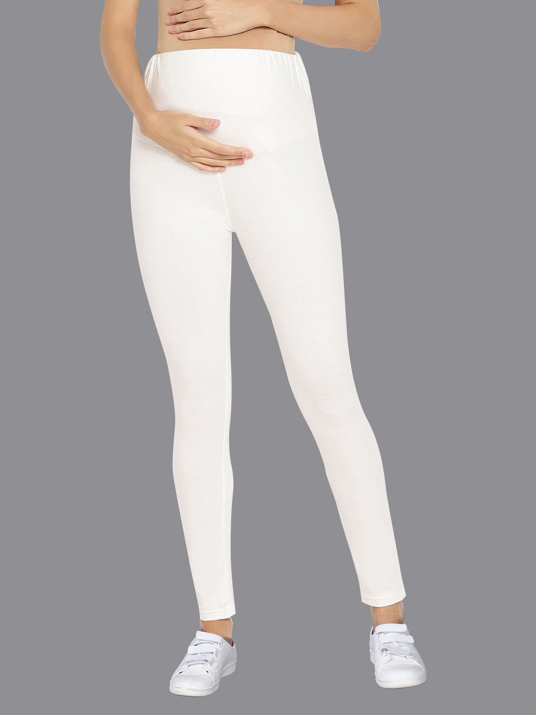 White Maternity Leggings & Pants
