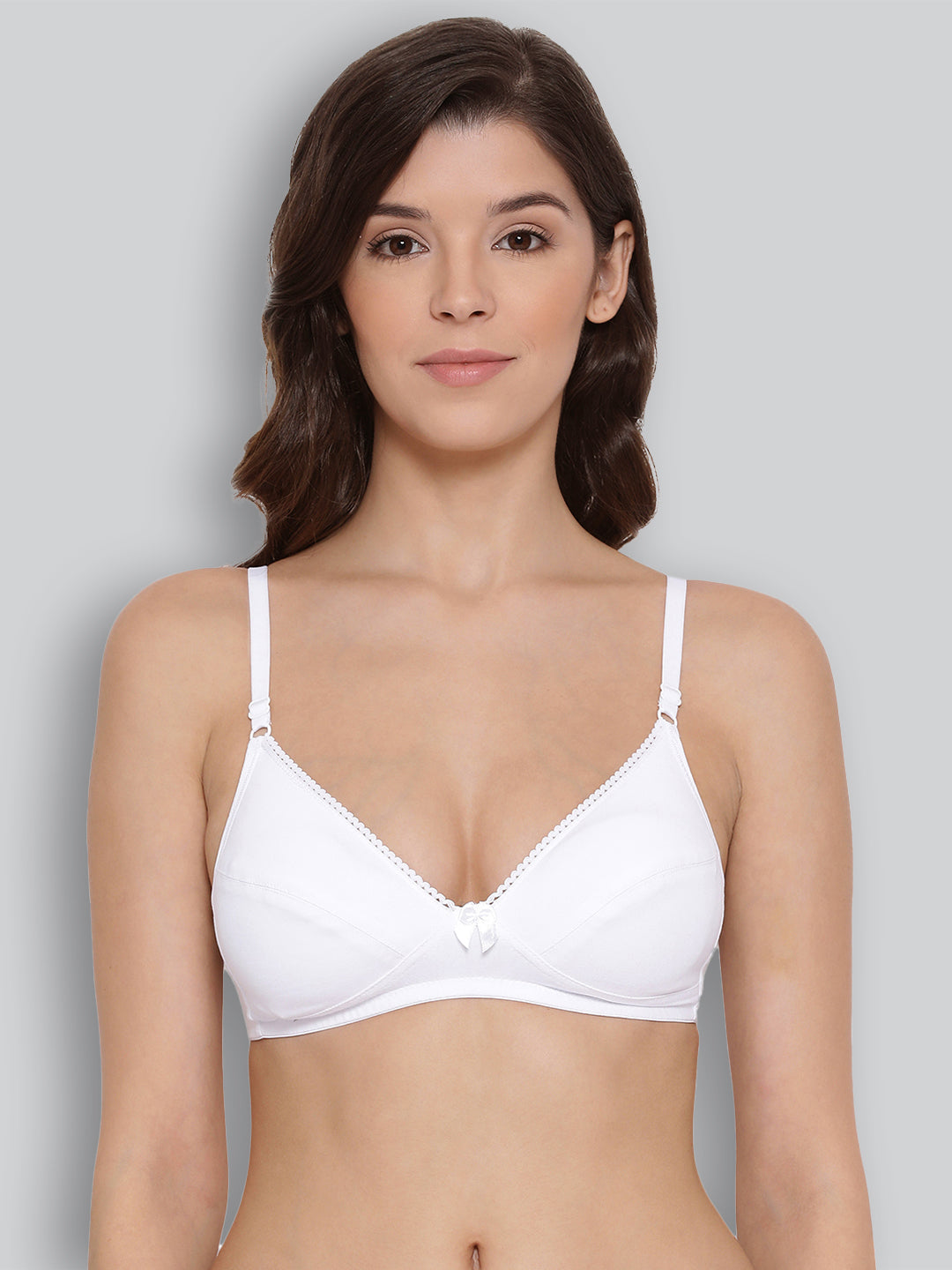 Buy FEELBLUE Comfort Women's Transparent Strap Non-Padded Non-Wired Cotton  Bra at