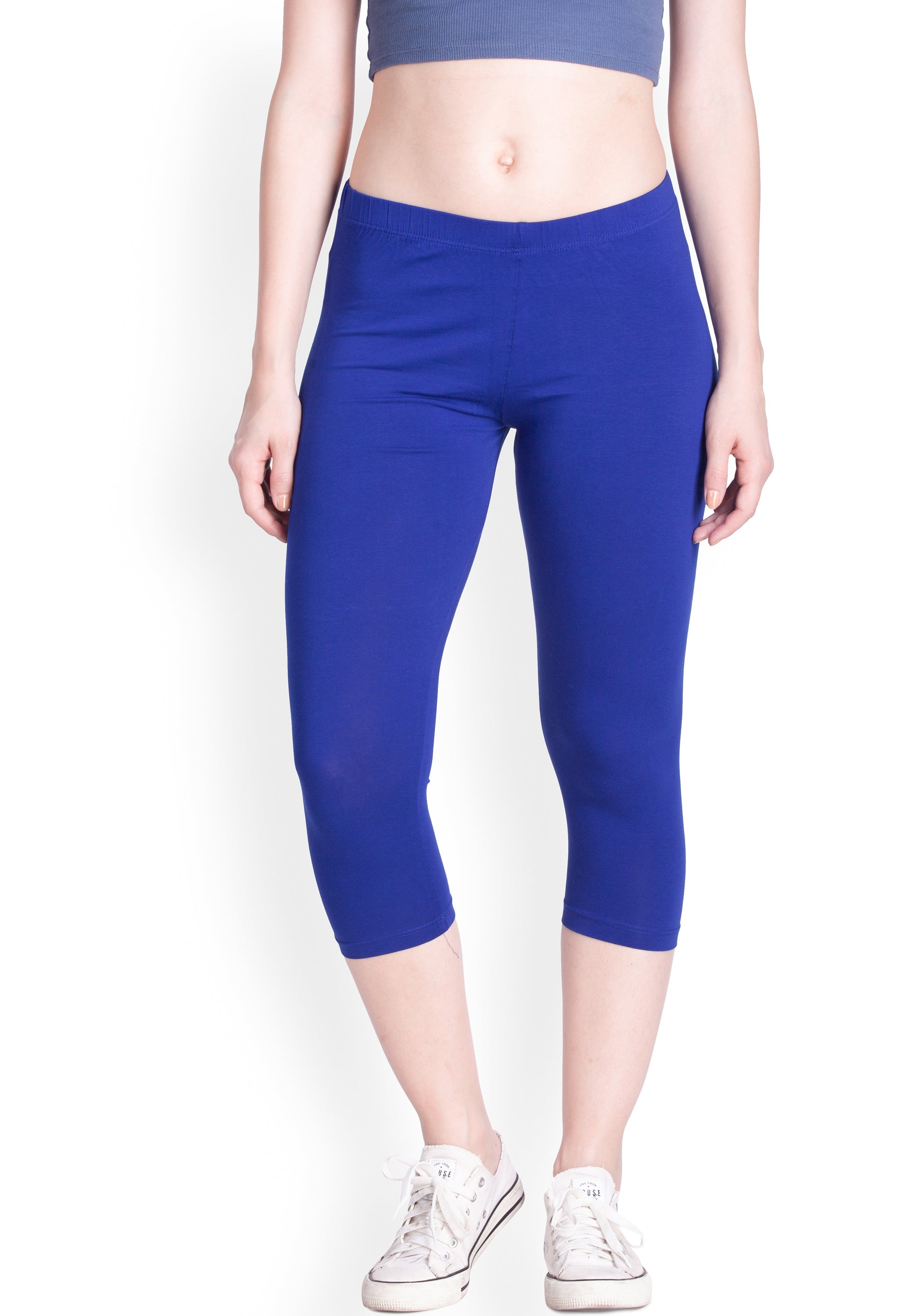 Royal blue store capri pants