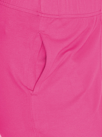 Dark Pink Stretch Pencil Pant