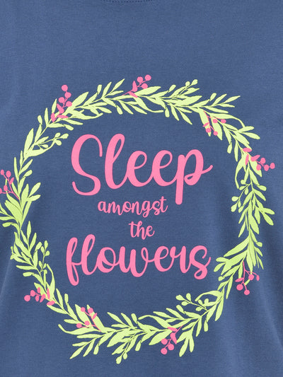 Sleep Among Flowers Printed Night Suit #701