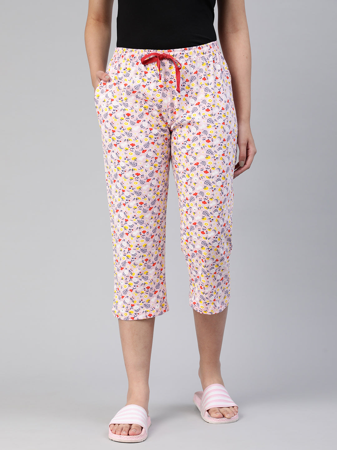 Pink Printed 3/4 Relax Pyjama #602 – LYRA