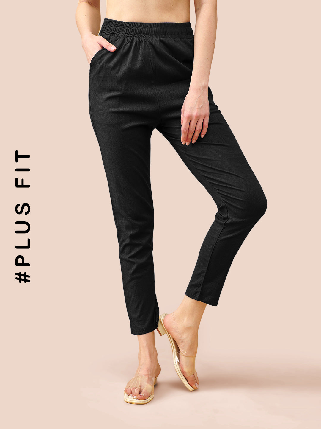 Black Cotton Pant