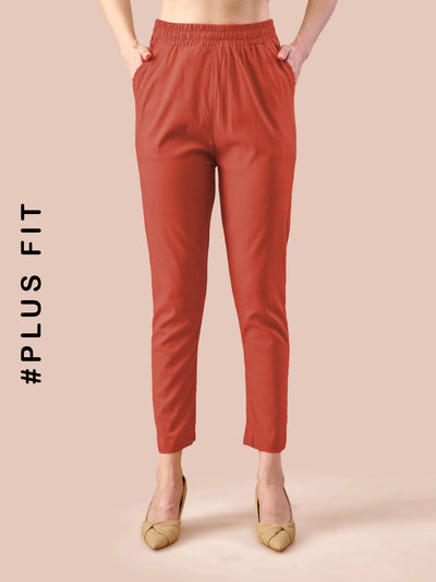 Red Cotton Pant