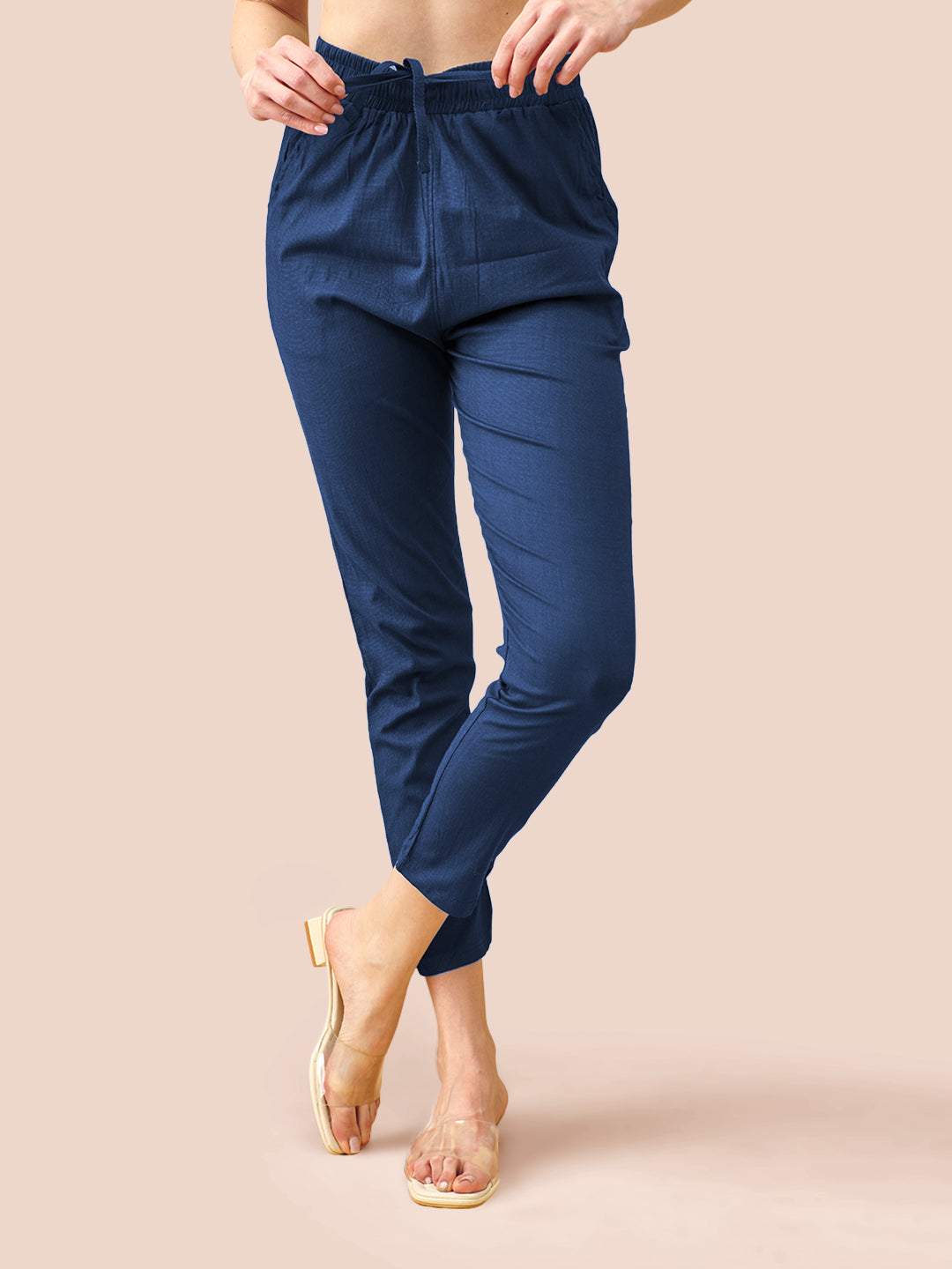 Blue Cotton Pant