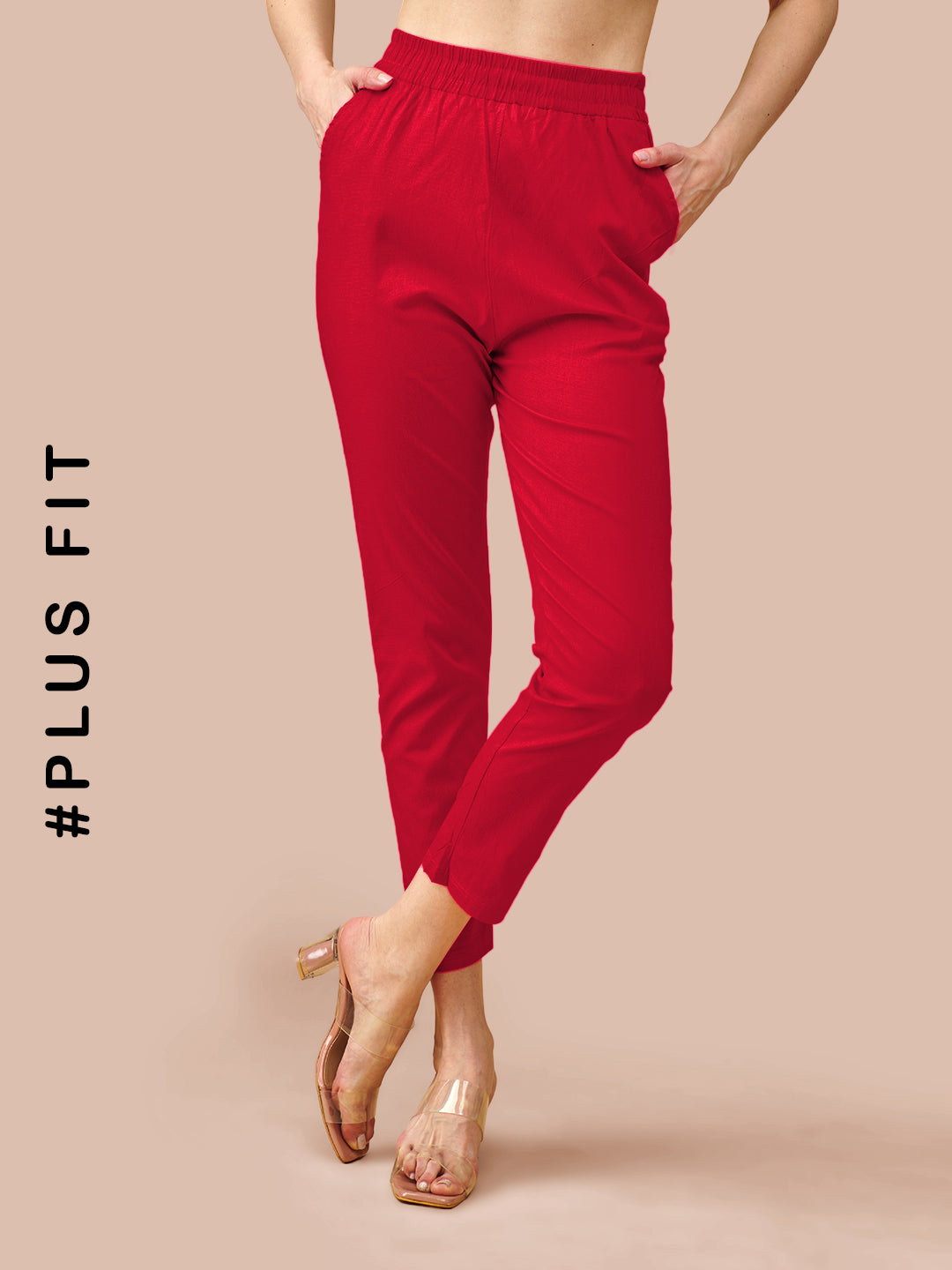 Red Cotton Pant