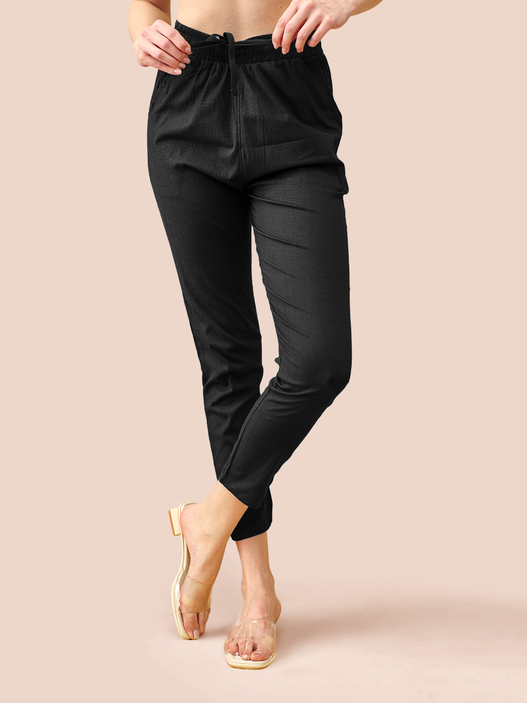 Black Cotton Pant