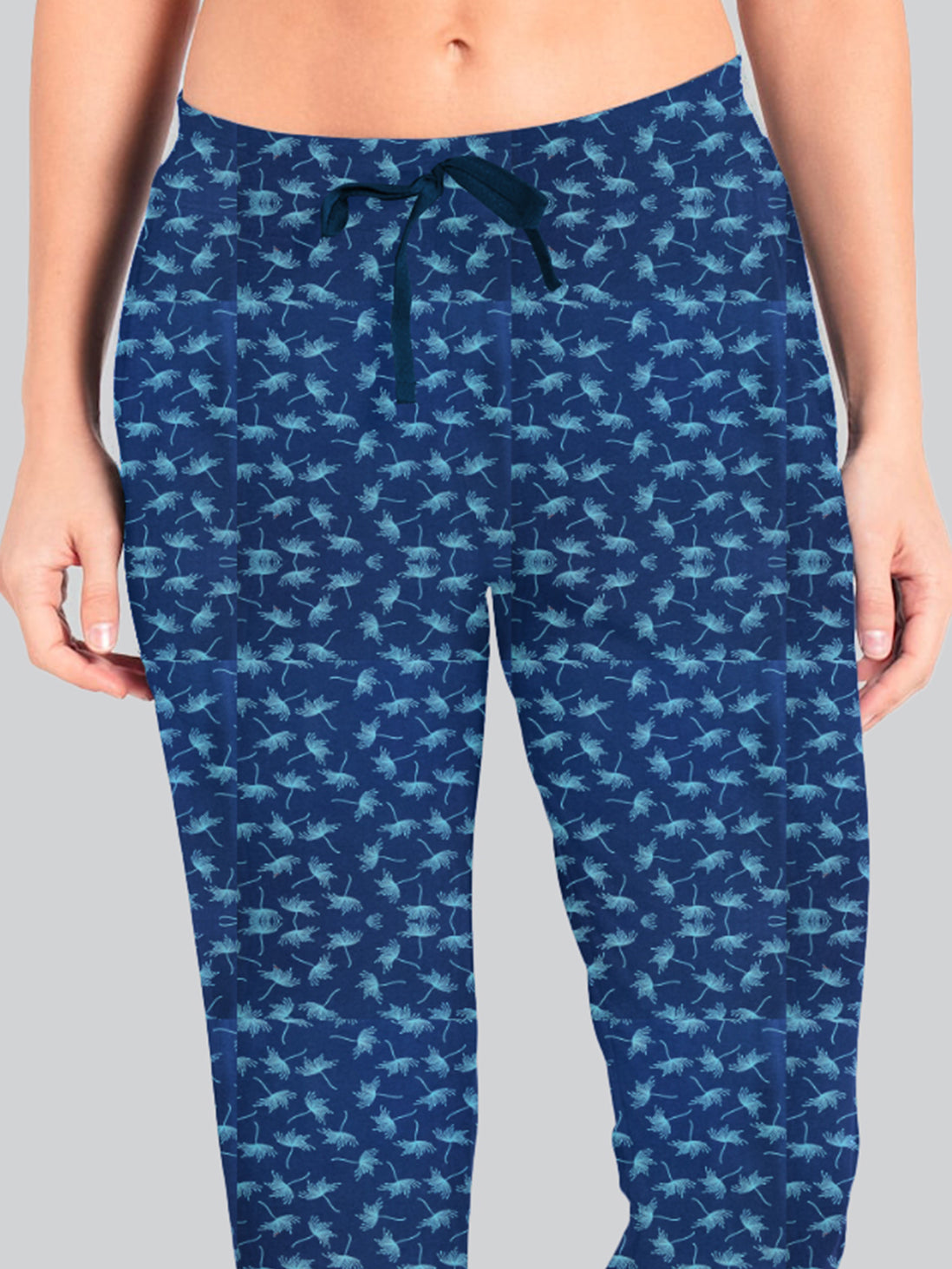 Blue Printed 3/4 Relax Pyjama #602