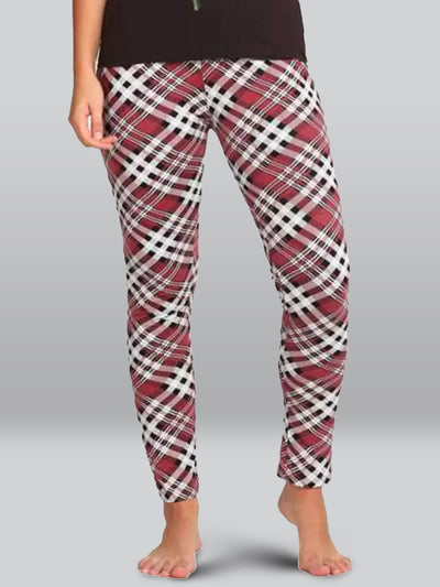 Maroon Printed Relax Pyjama #601