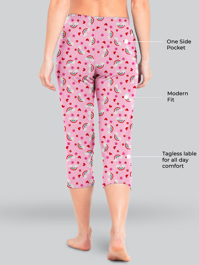 Pink Printed Relax Pyjama #602