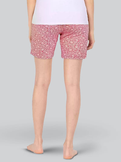 Pink Printed Night Shorts #603