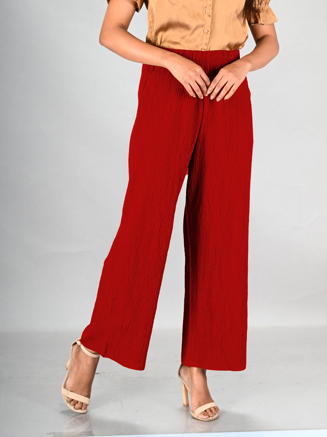 Red Crushed Pant #341