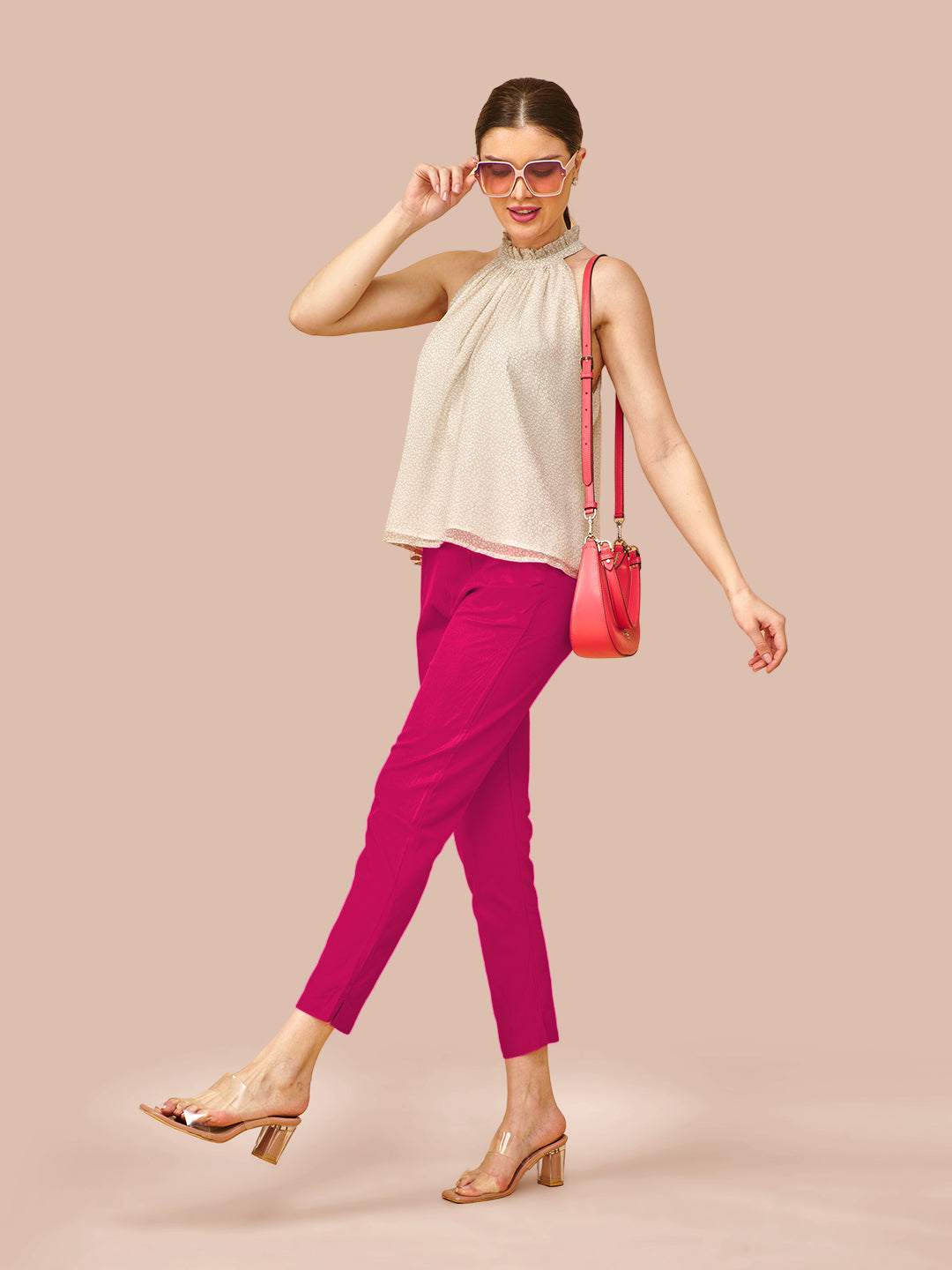 Pink Cotton Pant