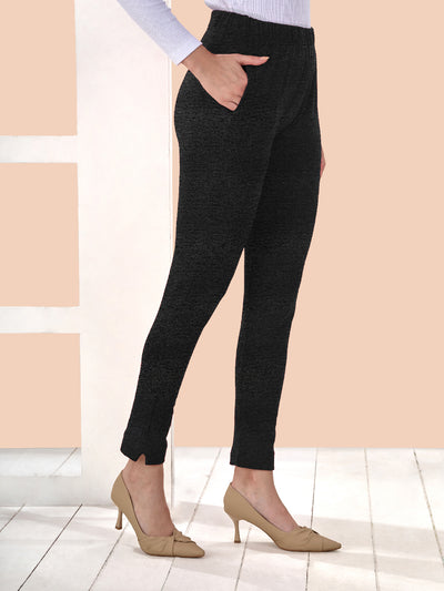 Black Winter Kurti Pant