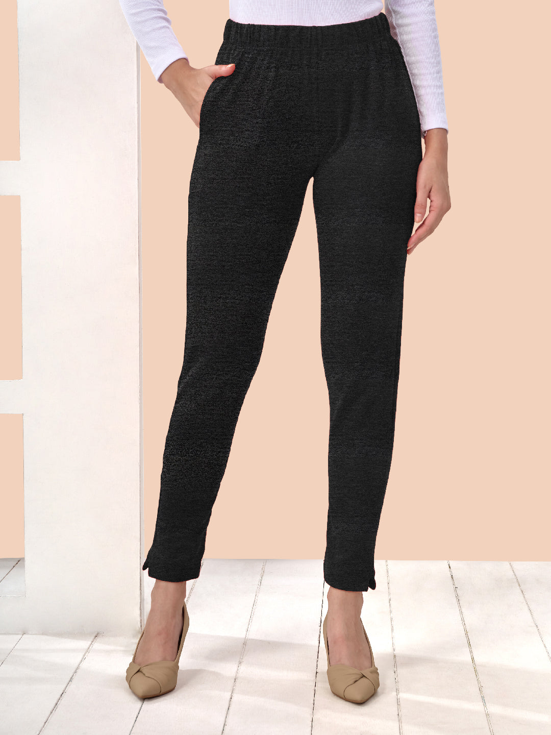 Black Winter Kurti Pant