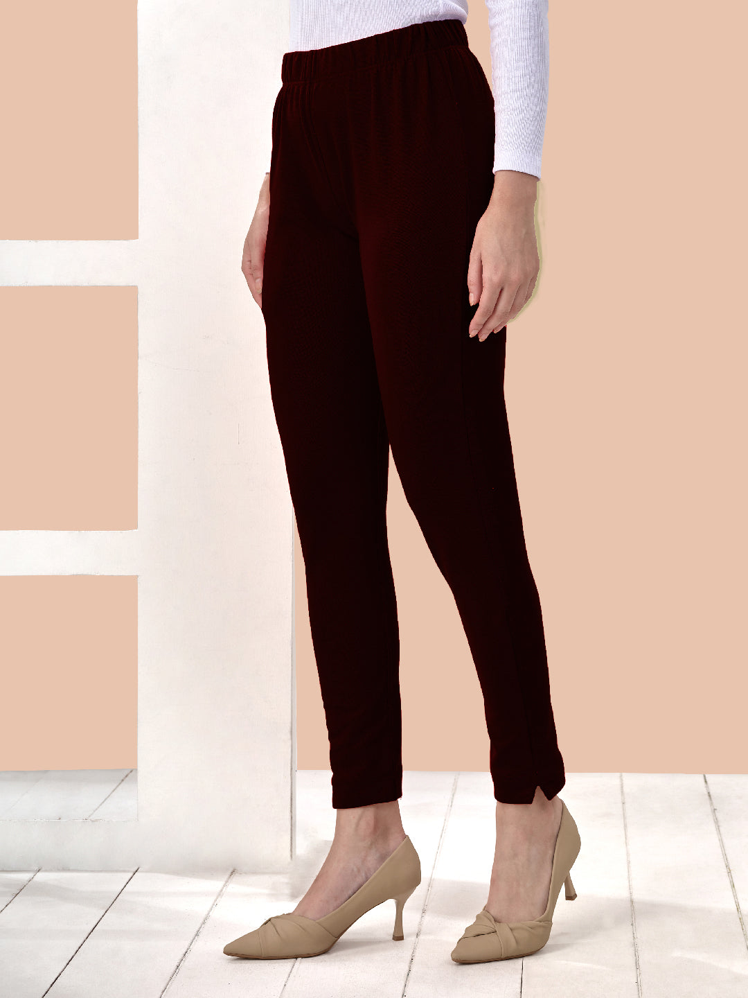 Maroon Winter Kurti Pant