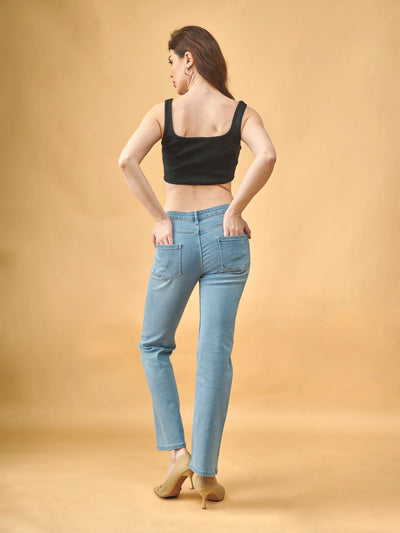 Baggy Jeans For Women | Wide-Leg Sailor Fit | Blue Denim