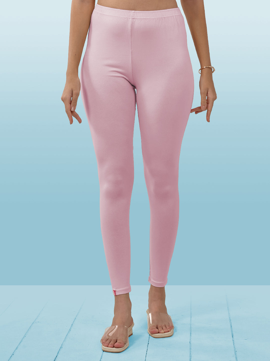 Pink Ankle Length Leggings