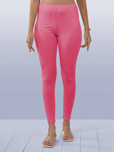 Pink Ankle Length Leggings