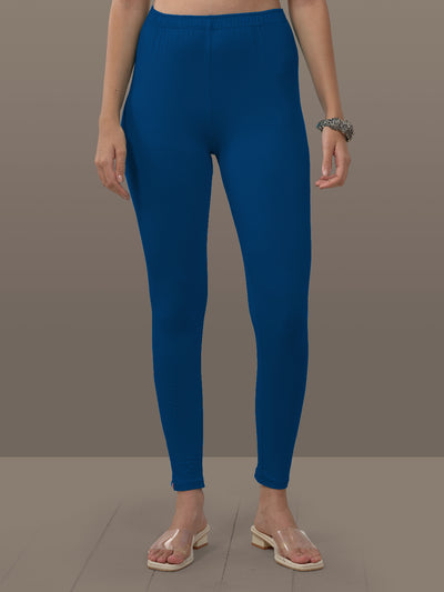 Blue Ankle Length Leggings