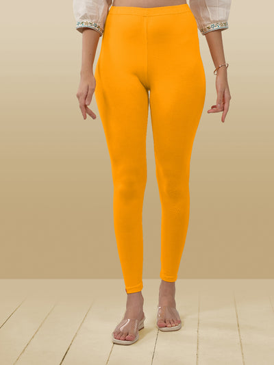 Yellow Ankle Length Leggings