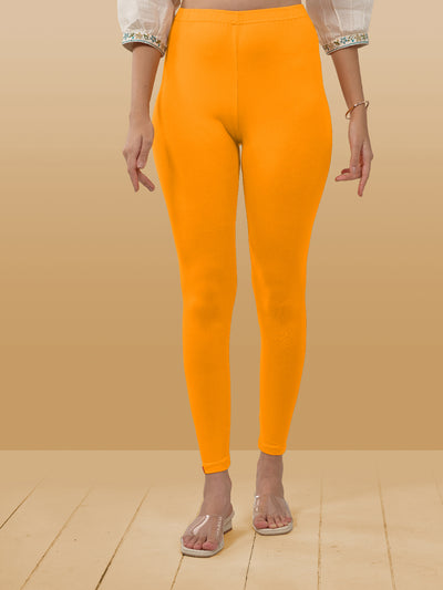 Yellow Ankle Length Leggings