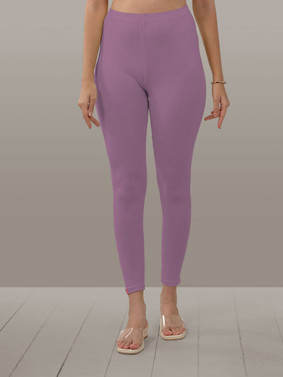 Purple Ankle Length Leggings