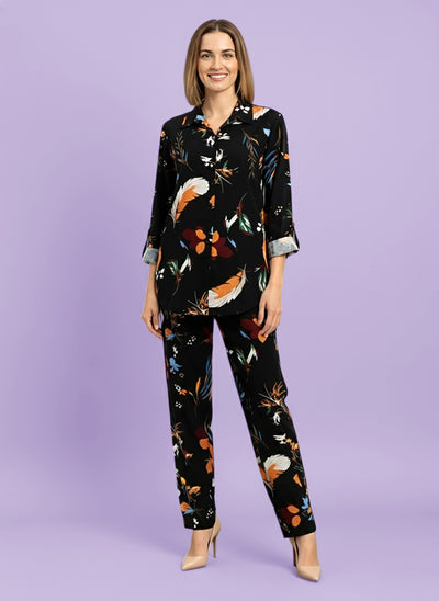 Lyra Women's Printed Premium Rayon B4 PR4 Co-ord Set