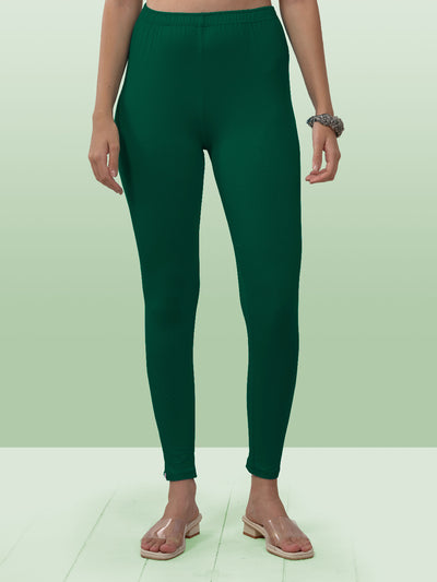 Green Ankle Length Leggings