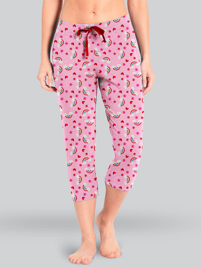 Pink Printed Relax Pyjama #602