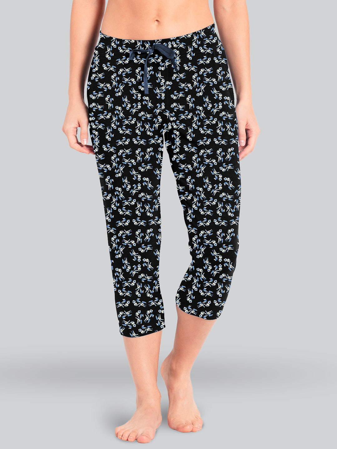 Black Printed Relax Pyjama #602