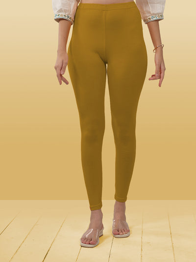 Olive Ankle Length Leggings