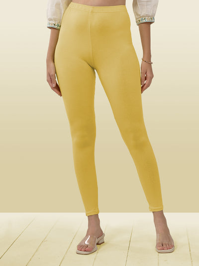 Yellow Ankle Length Leggings