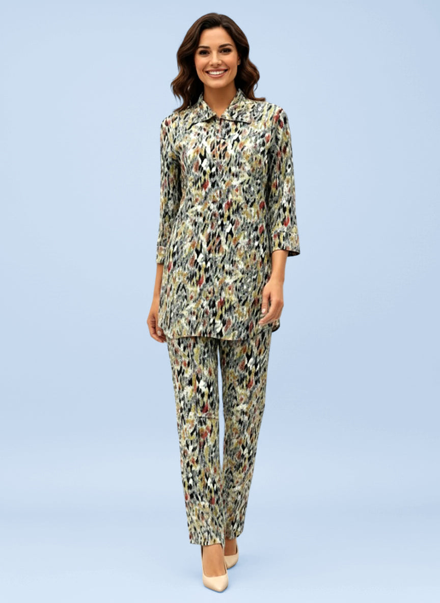 Lyra Women's Printed Premium Rayon B4 PR3 Co-ord Set