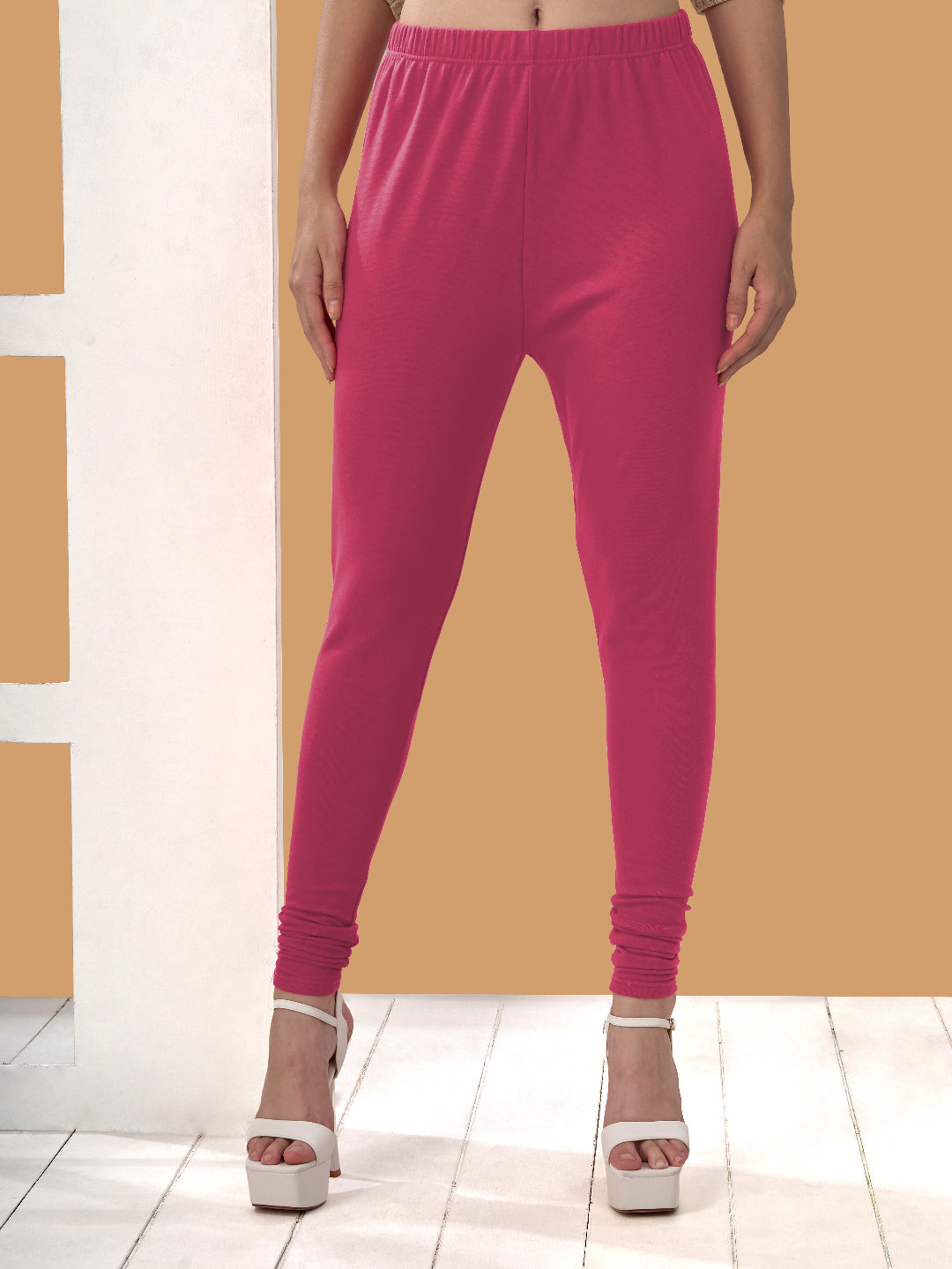 Dark Pink Winter Leggings