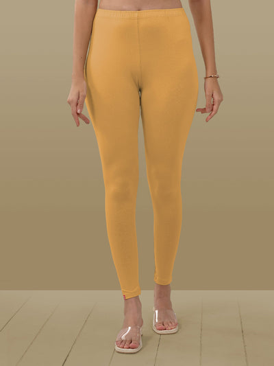 Yellow Ankle Length Leggings