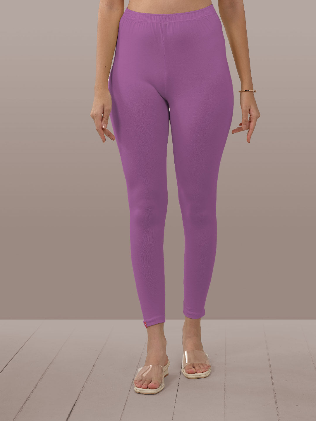 Purple Ankle Length Leggings