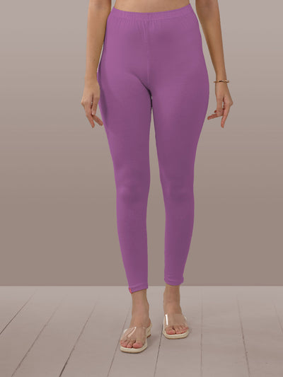 Purple Ankle Length Leggings