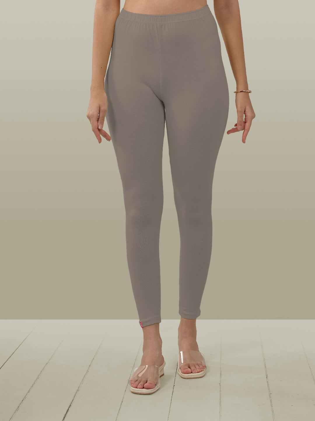 Grey Ankle Length Leggings