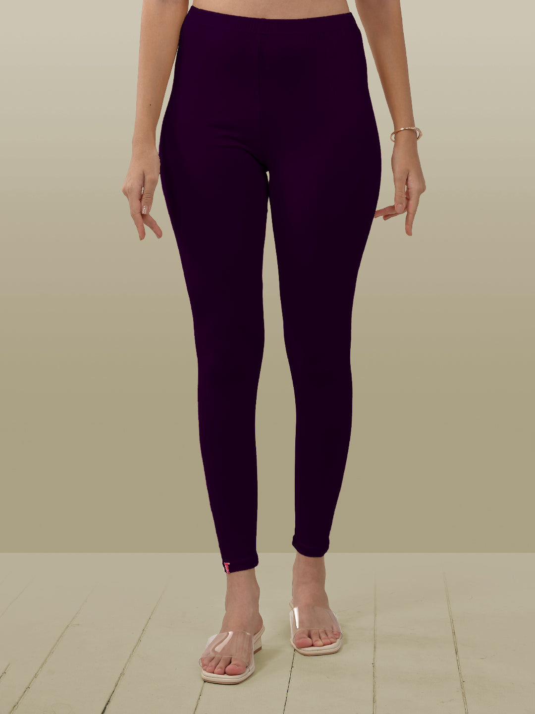 Purple Ankle Length Leggings