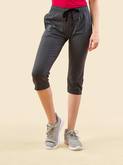 Grey 3/4 Capri Track Pant #302