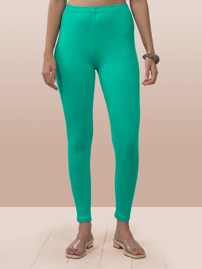 Green Ankle Length Leggings