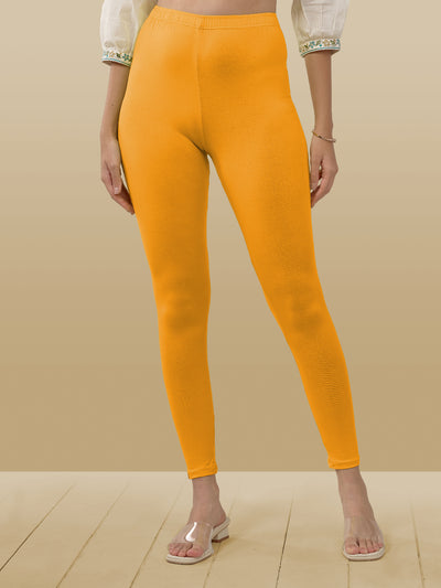 Yellow Ankle Length Leggings