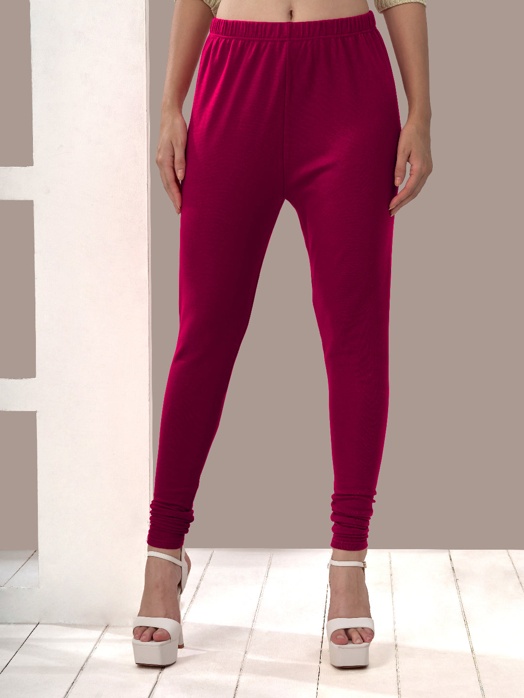 Dark Pink Winter Leggings