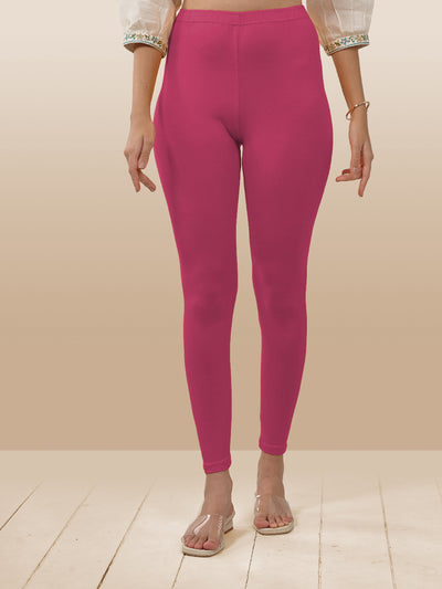 Pink Ankle Length Leggings