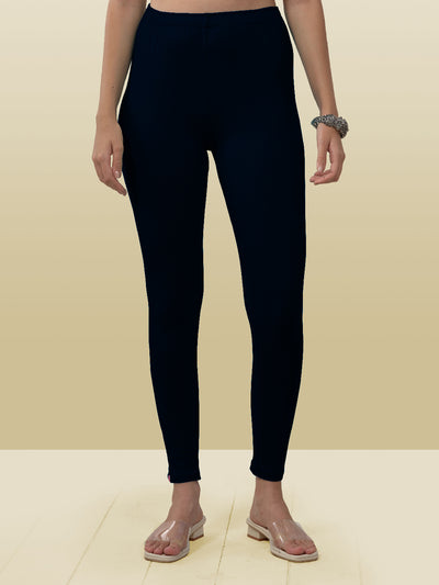 Navy Ankle Length Leggings